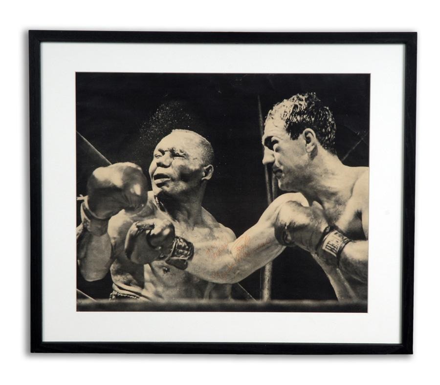 Muhammad Ali & Boxing - Rocky Marciano Signed 16x20" Photo