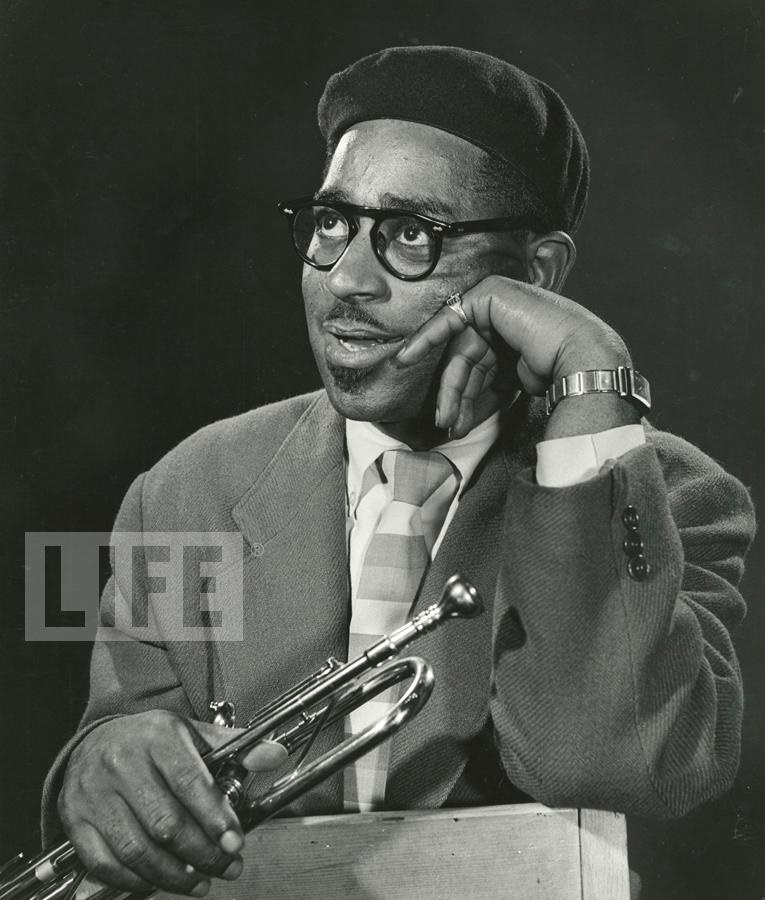 Portrait of Dizzy Gillespie by Allan Grant (1919 - 2008)