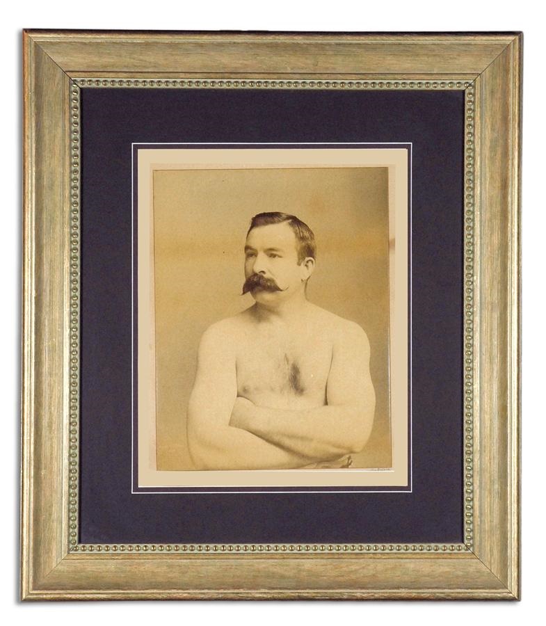 1888 Jake Kilrain Mammoth Plate Albumen Photograph