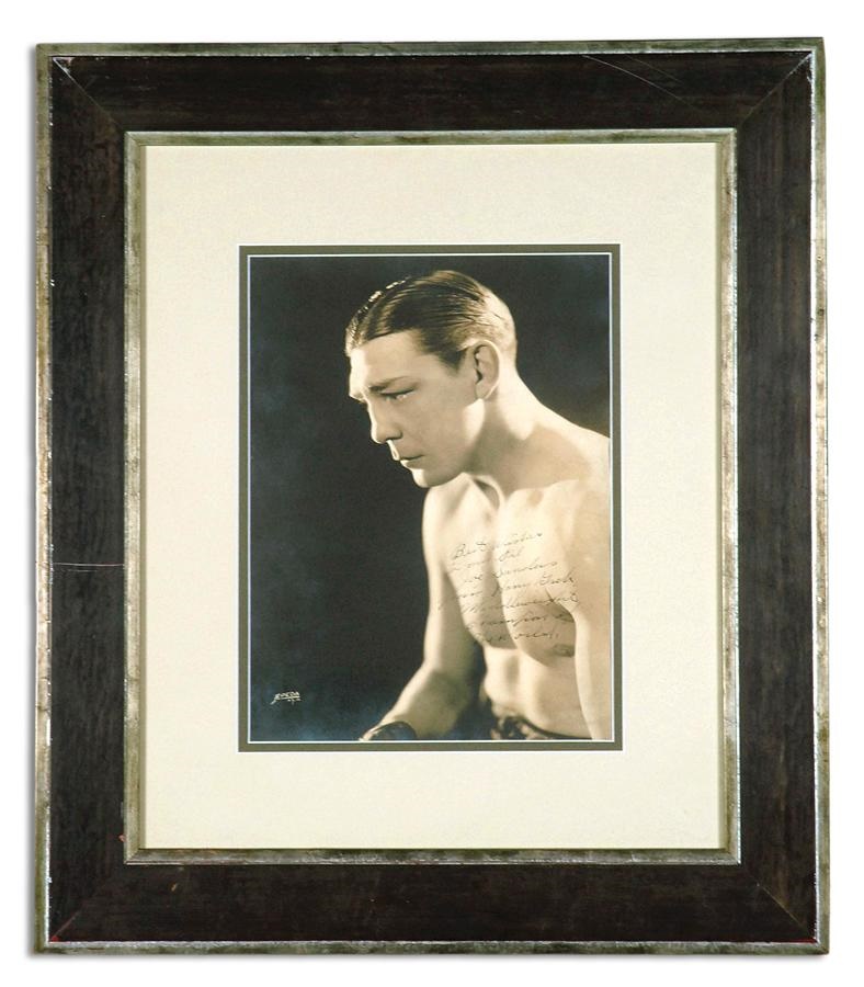 The Finest Harry Greb Signed Photo Ever to Come to Auction