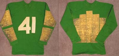 - Early 1930's Friction Strip Football Jersey