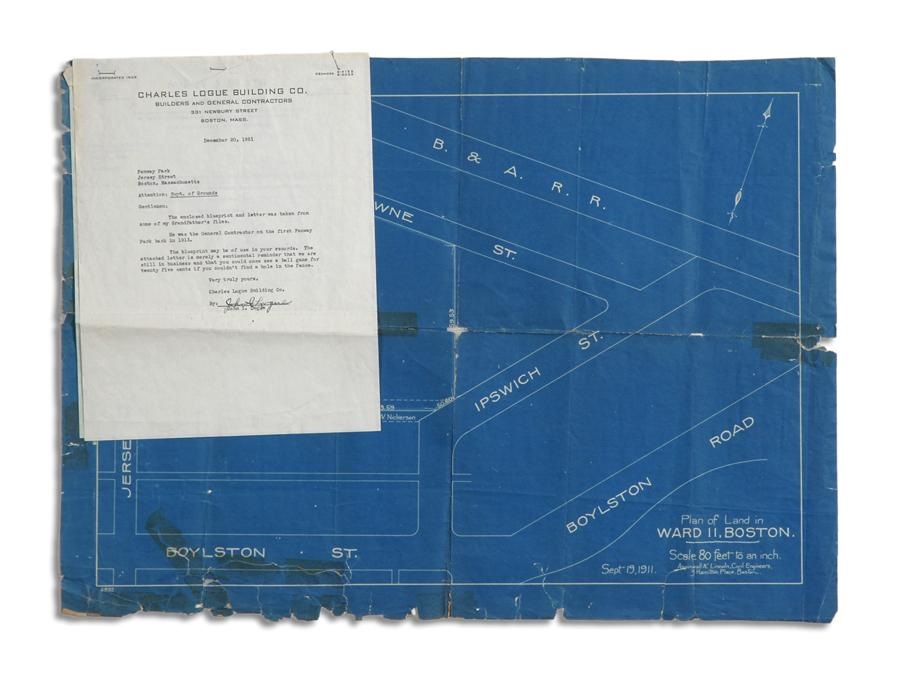 1911 Fenway Park Master Blueprint