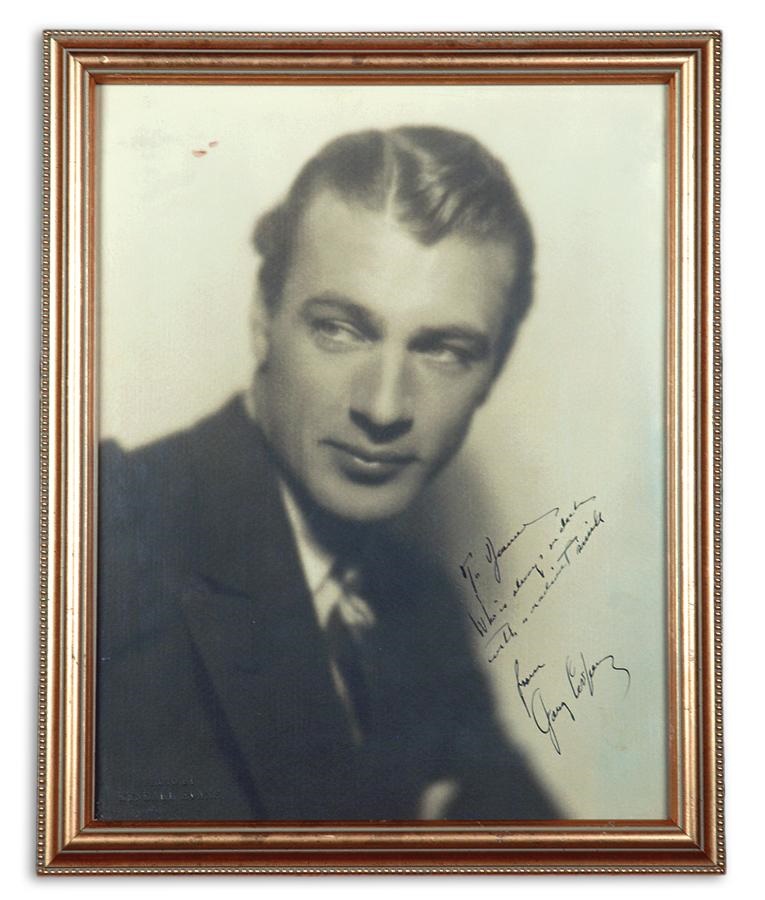 - Gary Cooper Vintage Signed Photograph