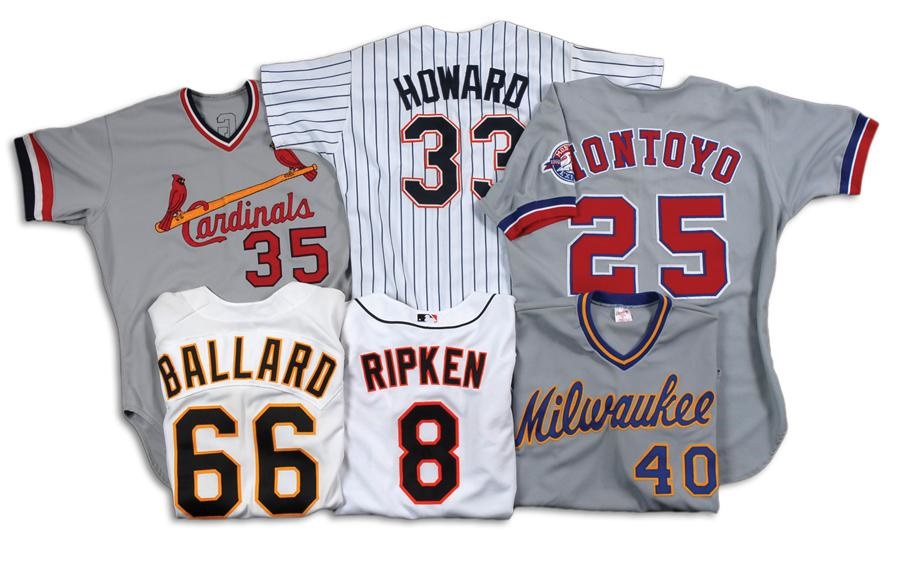 Baseball Equipment - Collection of 16 Major League Jerseys