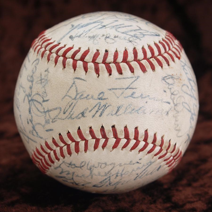 Baseball Autographs - 1946 Boston Red Sox American League Champions Team Signed Baseball