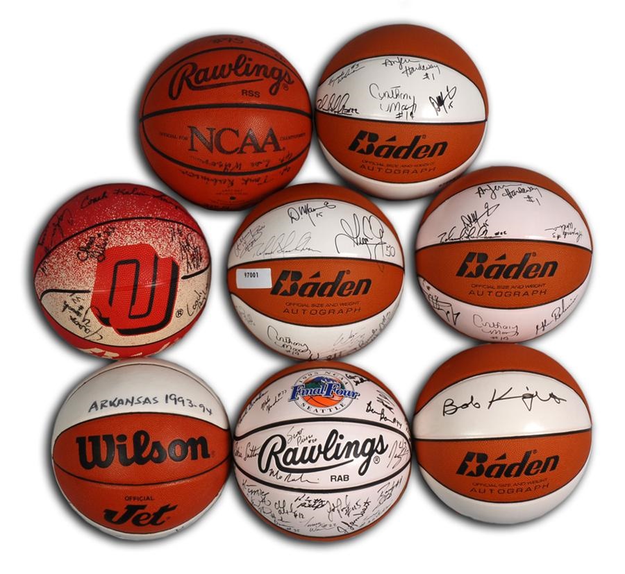 - Collection of 25+ Signed Basketballs Including 1995 Final Four Balls