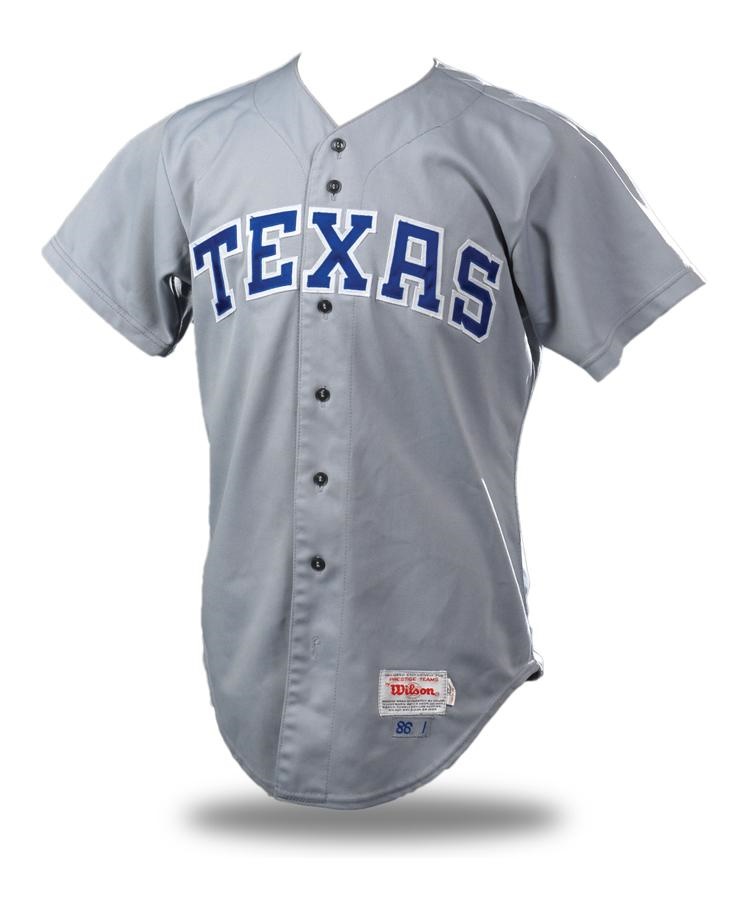 1986 Ruben Sierra Game Used Texas Rangers Jersey