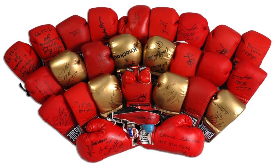 Muhammad Ali & Boxing - Large Collection of Signed Boxing Gloves