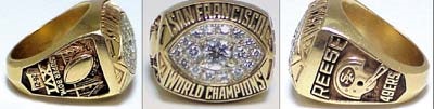 - 1981 Super Bowl XVI Championship Ring
