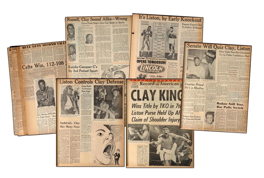 Muhammad Ali & Boxing - 1964 Clay-Liston Scrapbooks (3)