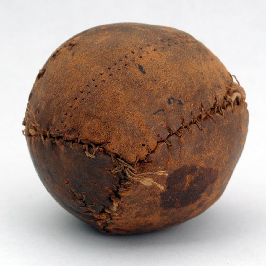 The Fred Budde Collection - 1870s Lemon Peel Hybrid Belted Baseball