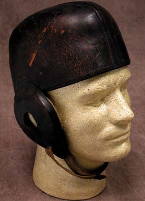 - 1902 Wright & Ditson Leather Football Helmet
