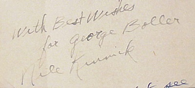 - Nile Kinnick Autograph
