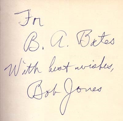 - Bobby Jones, Jr. Signed Book