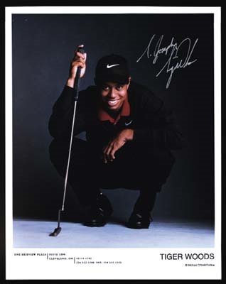 - Tiger Woods Signed Photograph (8x10")