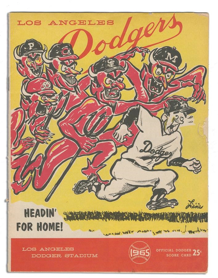 Baseball Autographs - Sandy Koufax Signed 1965 Perfect Game Program