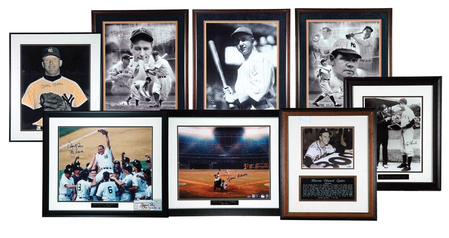 Baseball Autographs - Framed Baseball Photo Collection