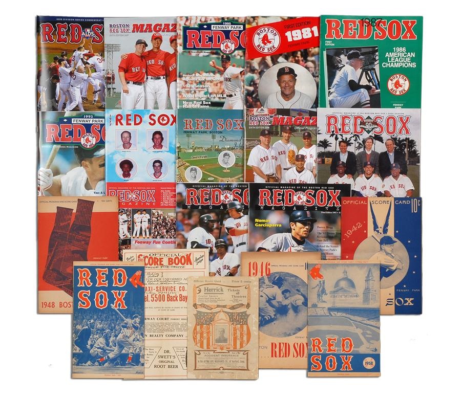1902-2009 Boston Red Sox Program Collection