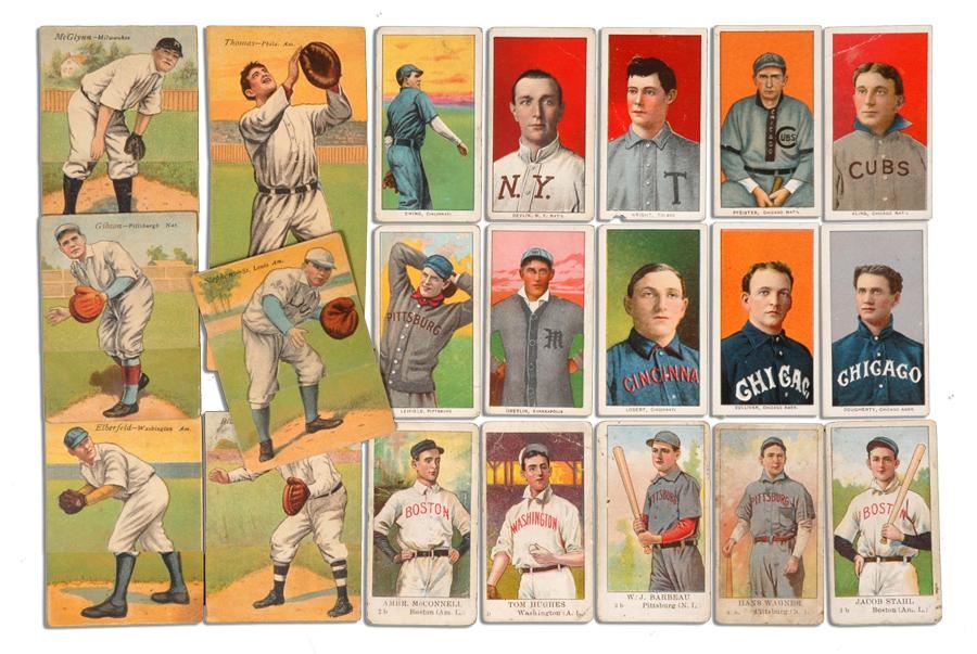 Collection of Baseball Tobacco and Caramel Cards