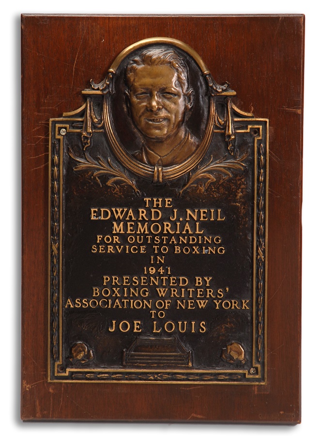 Muhammad Ali & Boxing - 1941 Joe Louis Edward J. Neil Memorial Award