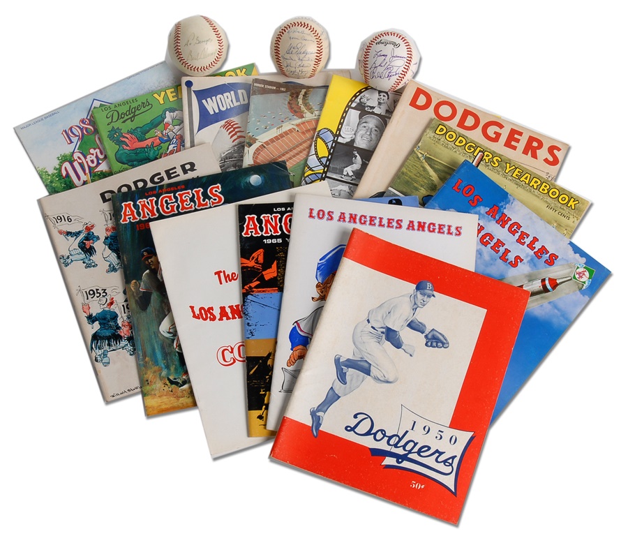 - Yearbook Collection (14) with Signed Baseballs (3) including Roger Maris