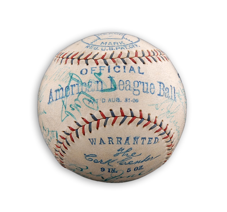 Baseball Autographs - 1924 Detroit Tigers Team Signed Baseball with Ty Cobb