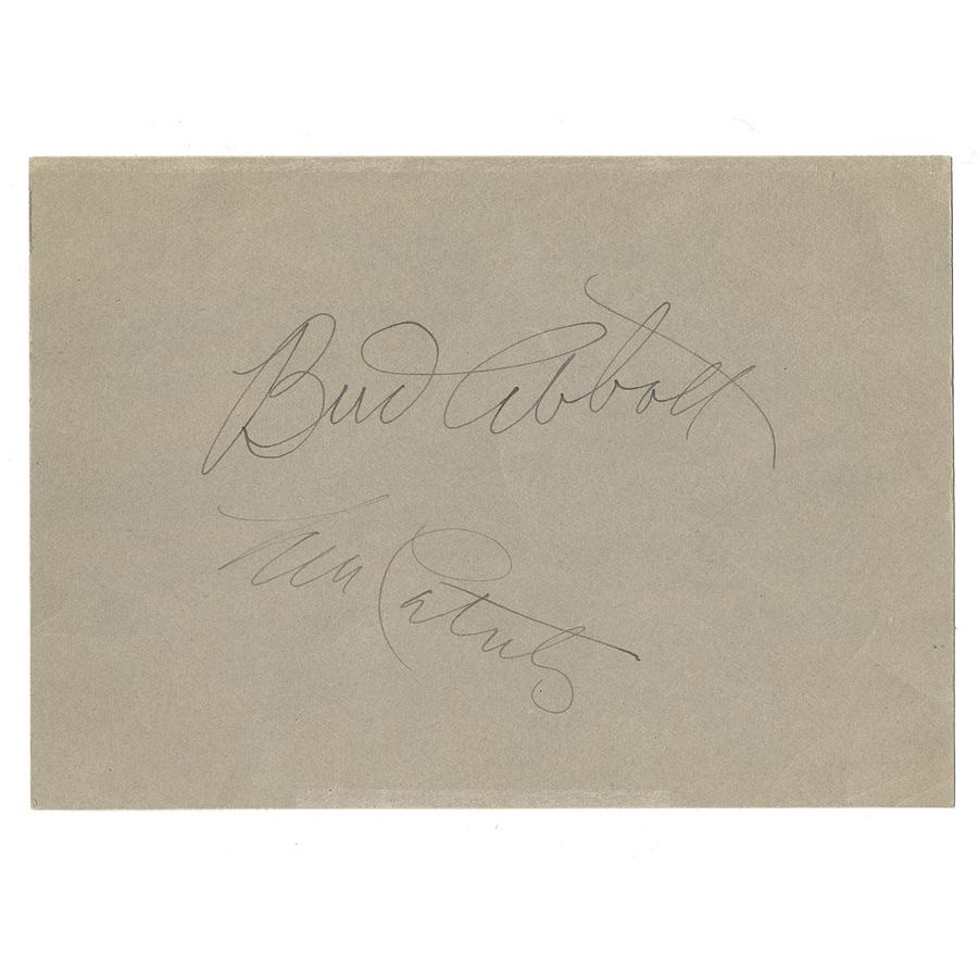 - Bud Abbott and Lou Costello Signatures