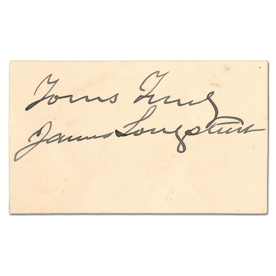 - James Longstreet Signature