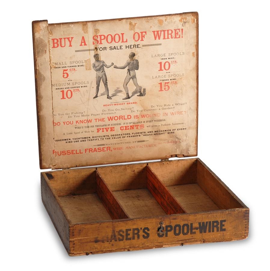 Muhammad Ali & Boxing - 1897 James J. Corbett v. Bob Fitzsimmons Counter Display Box