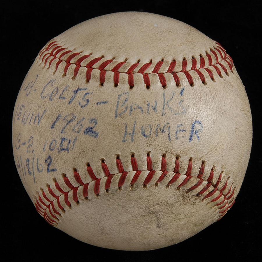 Baseball Equipment - Ernie Banks 300th Home Run Baseball