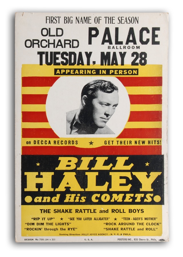 Bill Haley & His Comets Concert Poster