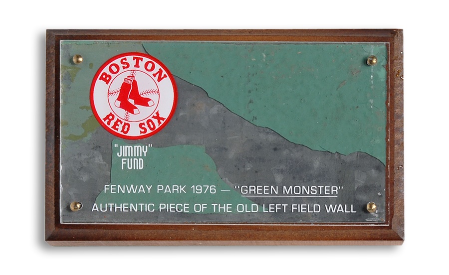 - Piece of Green Monster from Jimmy Fund