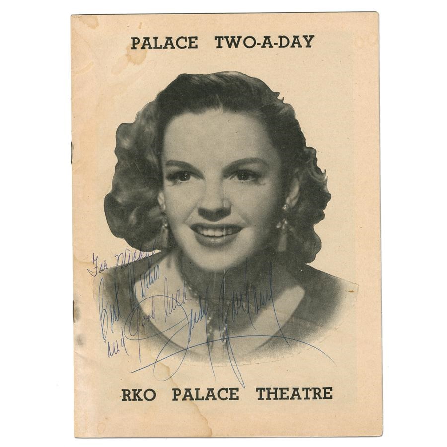 - Judy Garland Vintage Signed Theatre Program