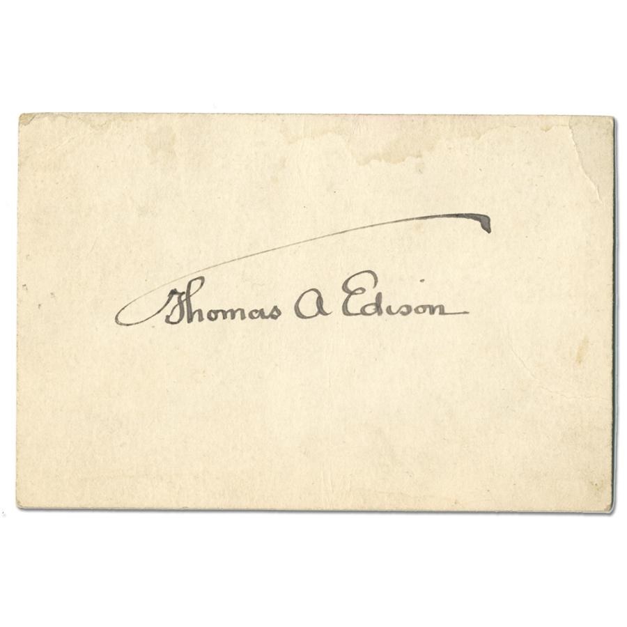- Thomas Edison Signature