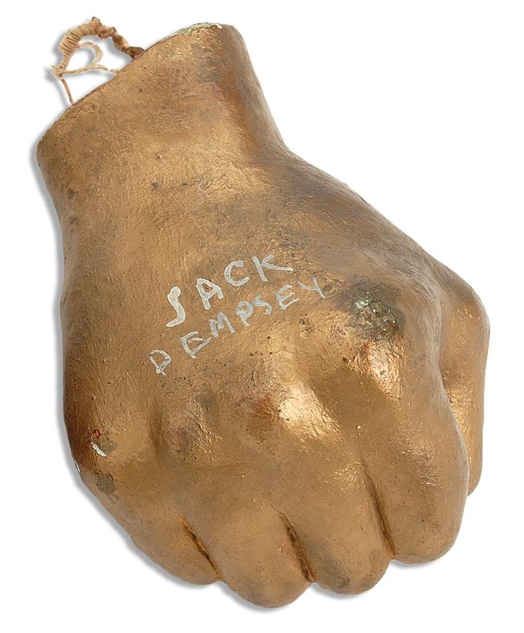 The Mark Mausner Boxing Collection - Jack Dempsey Plaster Fist