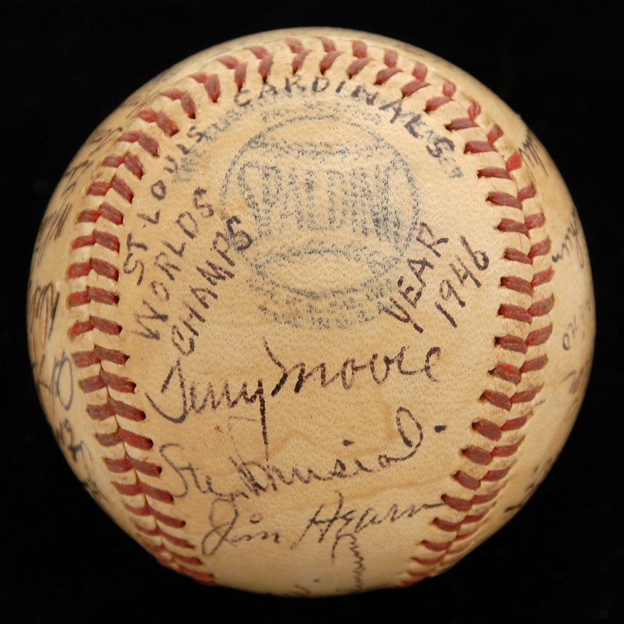 Baseball Autographs - 1946 World Champions St. Louis Cardinals Team Signed Baseball