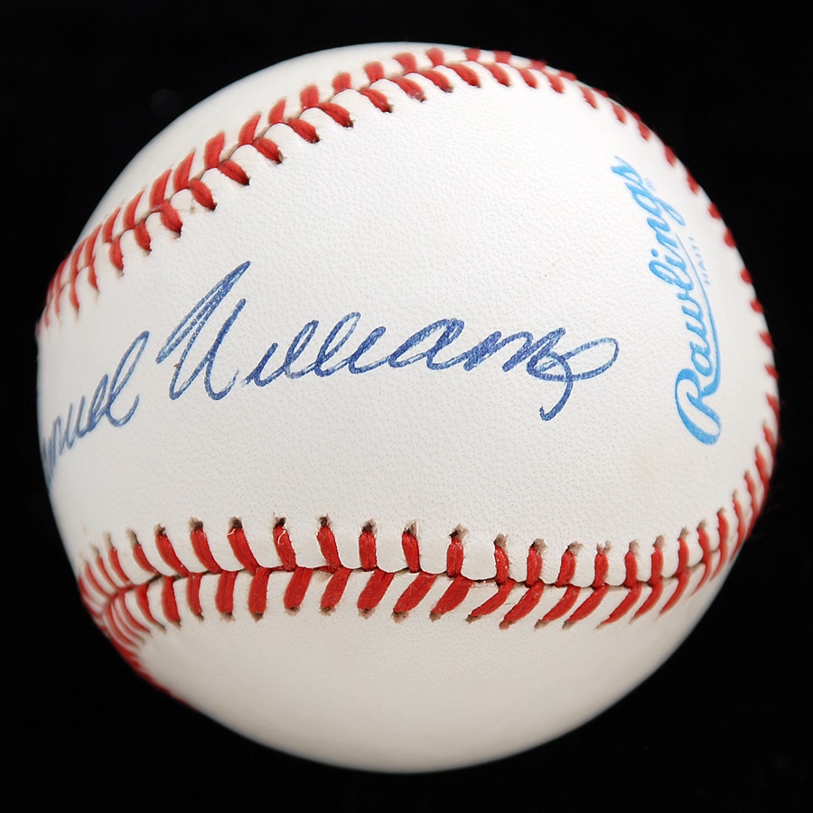 Baseball Autographs - Theodore Samuel Williams (Ted Williams) Autographed Baseball
