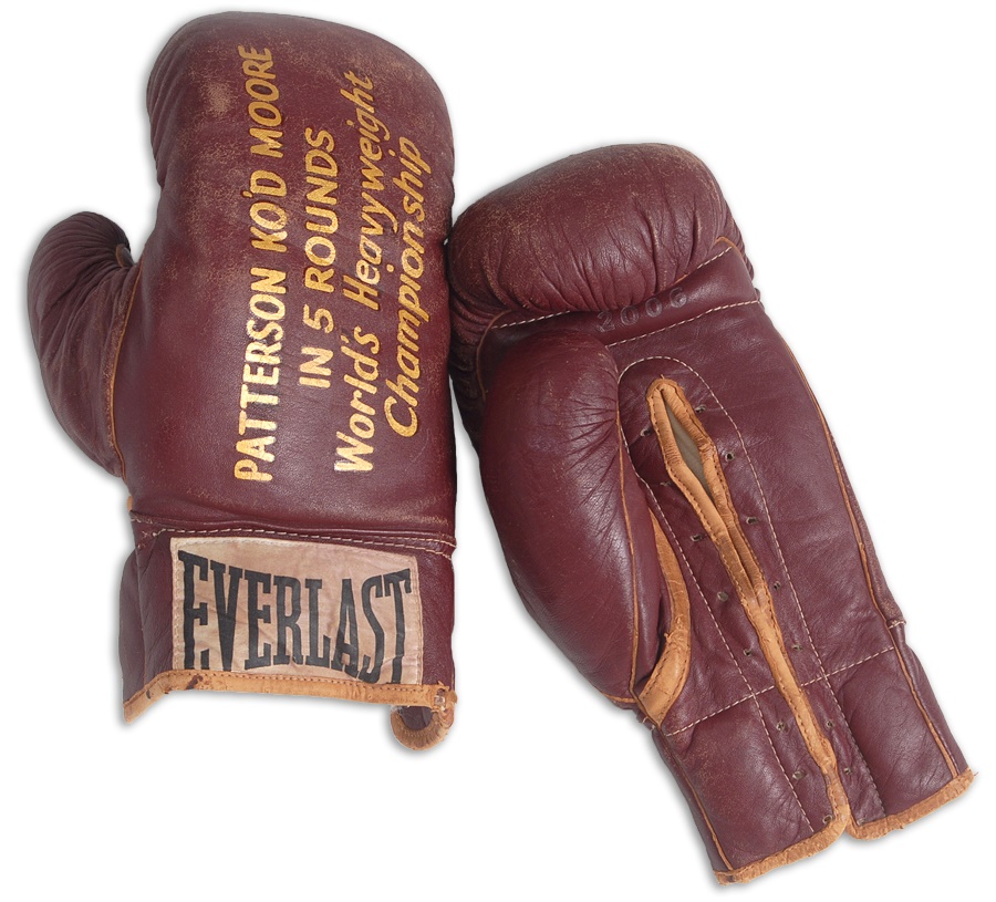 - 1956 Floyd Patterson Fight Worn Championship Gloves