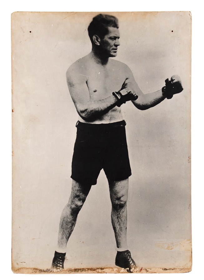 Muhammad Ali & Boxing - Three Giant Boxing Saloon Photos of Willard, Burns & Tunney