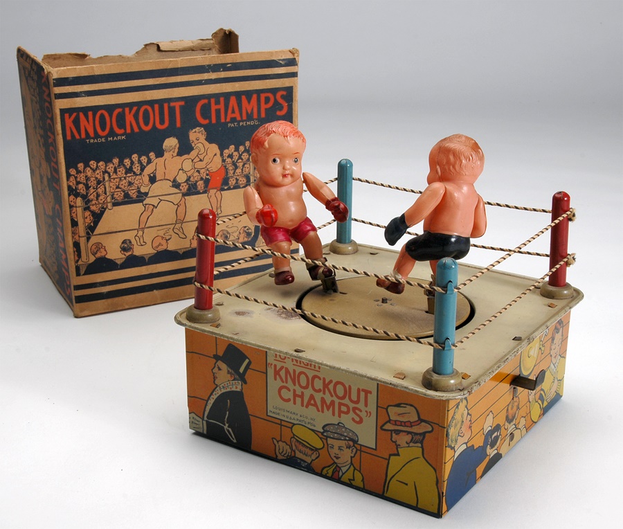 Muhammad Ali & Boxing - 1930's Knockout Champs Celluloid Toy