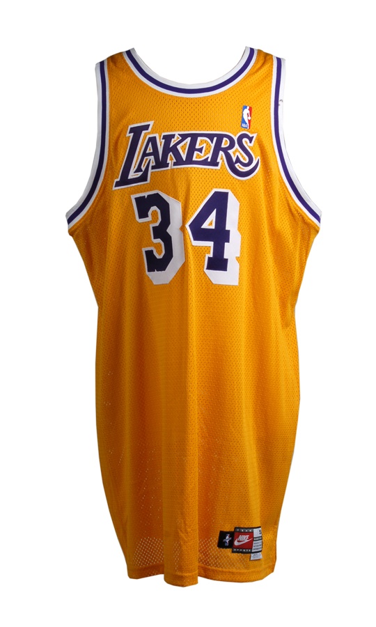 1998-99 Shaquille O'Neal Los Angeles Lakers Game Worn Jersey