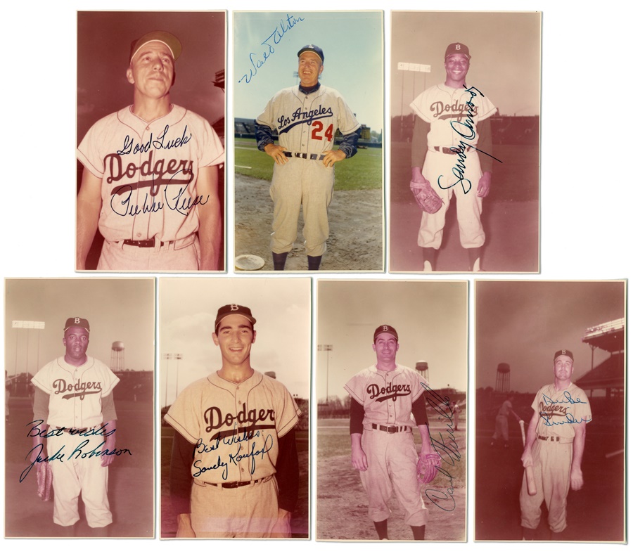 - 1950's Brooklyn/LosAngeles Dodgers Vintage Signed Photos (54)