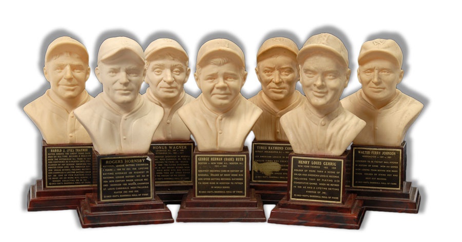 - 1963 Hall of Fame Statue Collection in  Boxes (9)