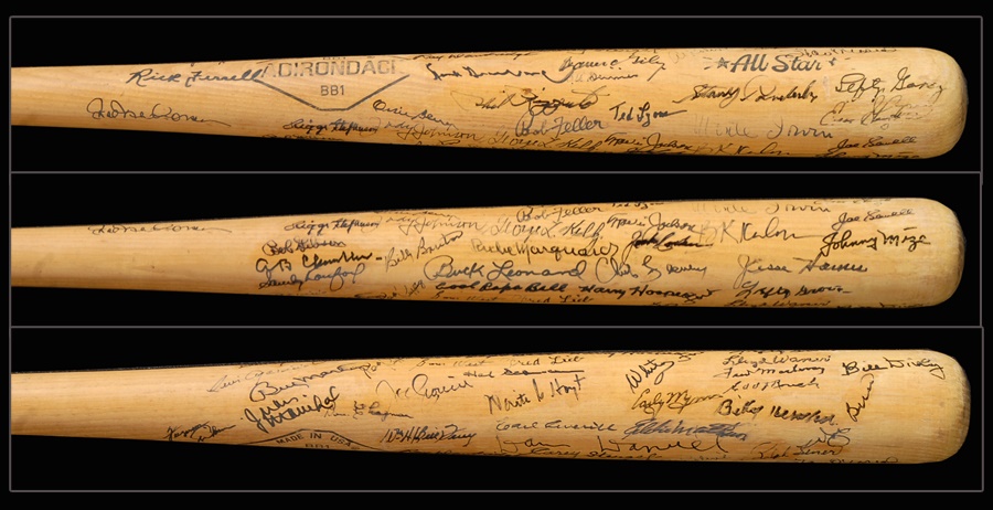 Baseball Autographs - Exceptional Baseball Hall of Fame Signed Bat (In Person)
