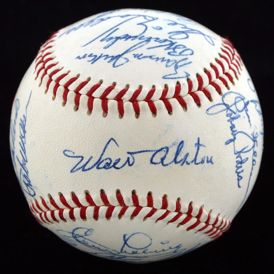Baseball Autographs - 1957 Brooklyn Dodgers Team Signed Baseball