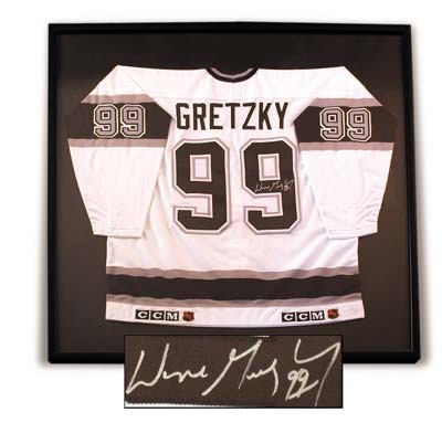 - Wayne Gretzky Framed Upper Deck Authenticated Los Angeles Kings Jersey
