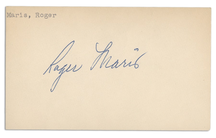 Baseball Autographs - Roger Maris Rookie Era Autograph