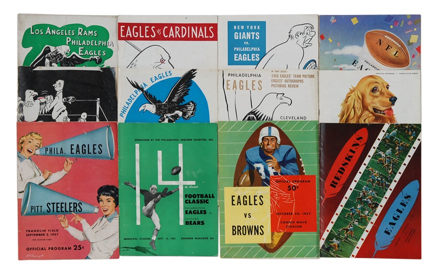 Philadelphia Eagles Programs, Ticket and Scrapbook (1945-80)