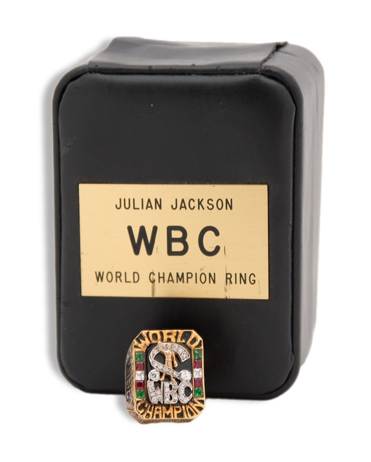 Muhammad Ali & Boxing - 1990 Julian Jackson WBC Middleweight Championship Ring