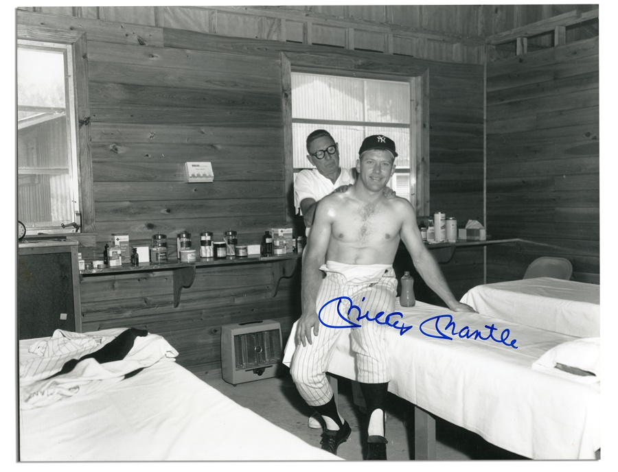 Mantle and Maris - Mickey Mantle Signed Oversized Photo